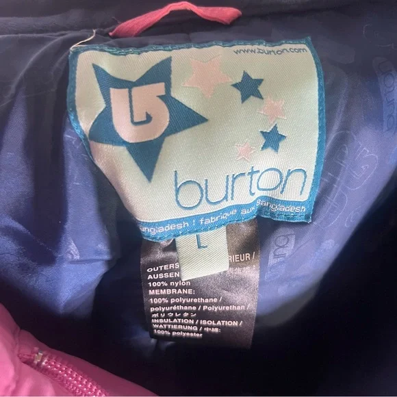 Burton Youth Ski/Snowboard/Snow Pants Pink Size Large - Picture 2 of 12